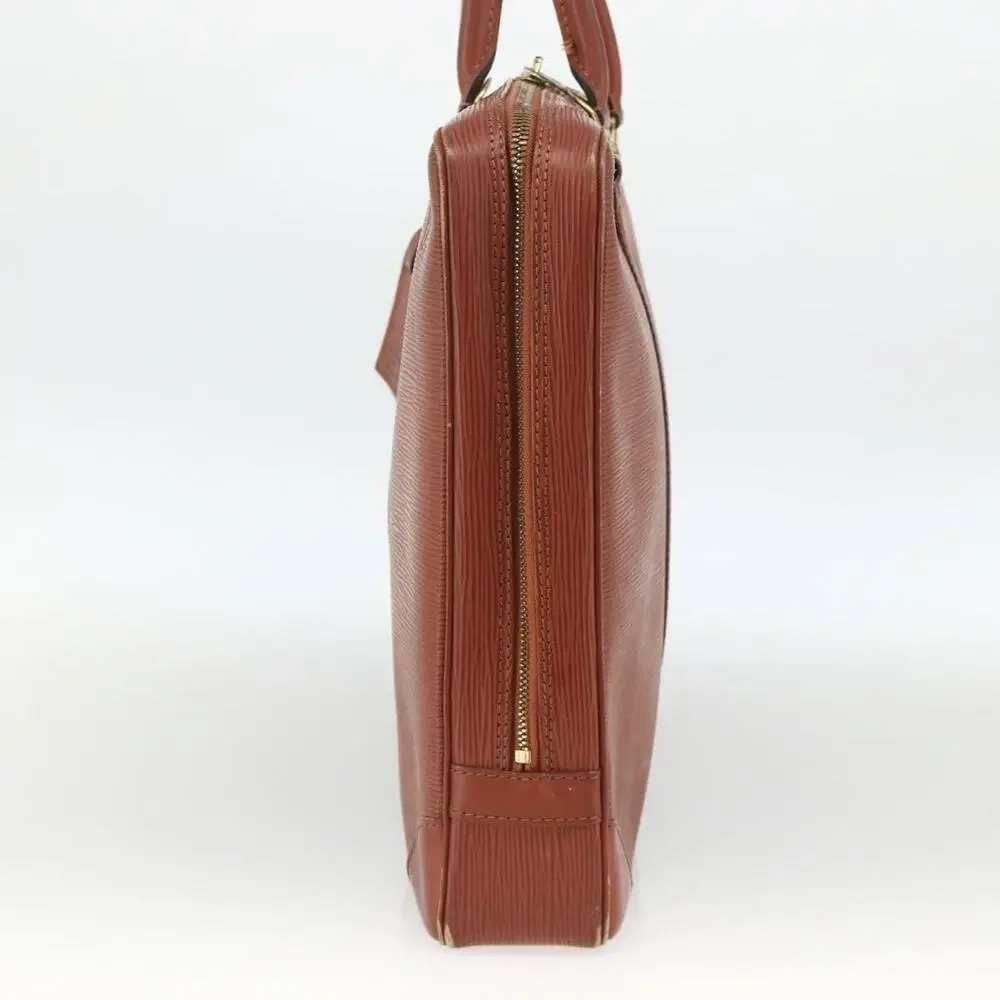 Louis Vuitton Epi Porte Documents Voyage Business Bag Brown